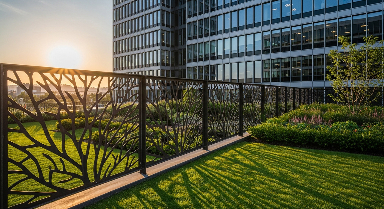 Barandales y vallas en corte láser que combinan seguridad y funcionalidad